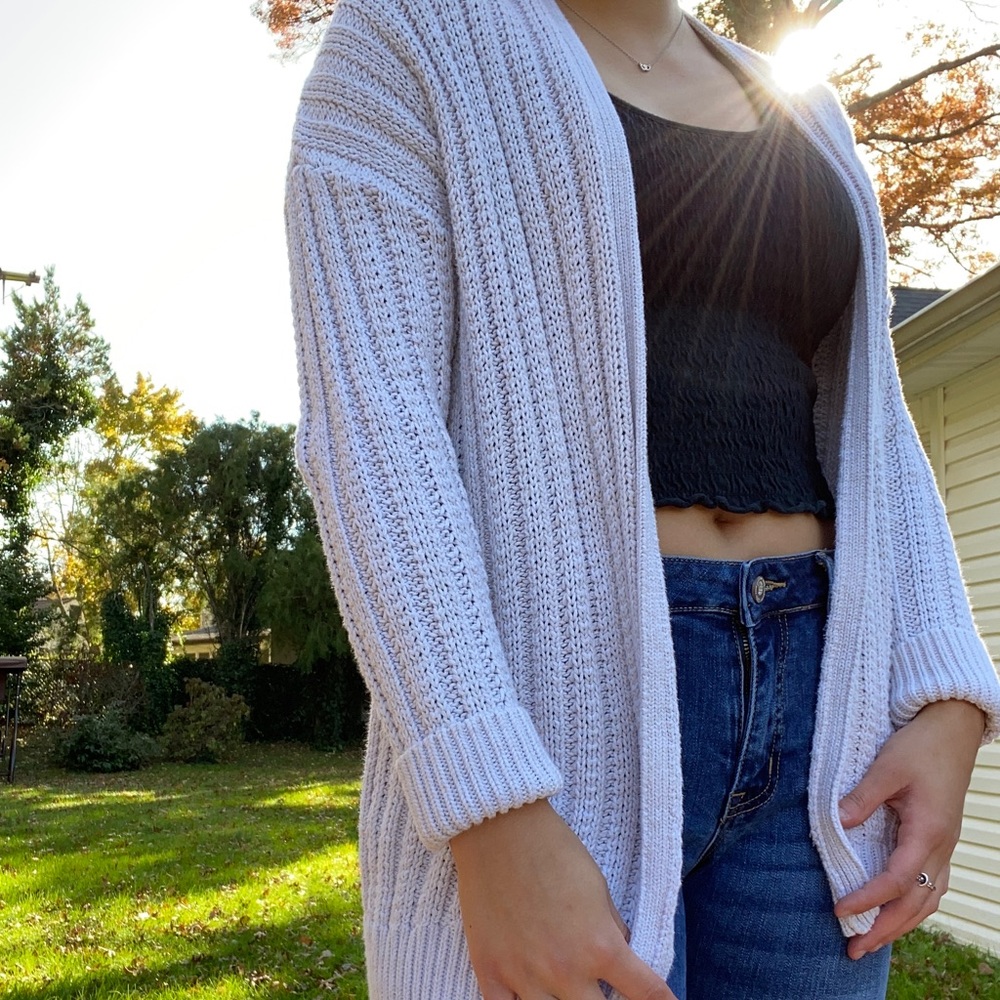 GAP white cardigan
